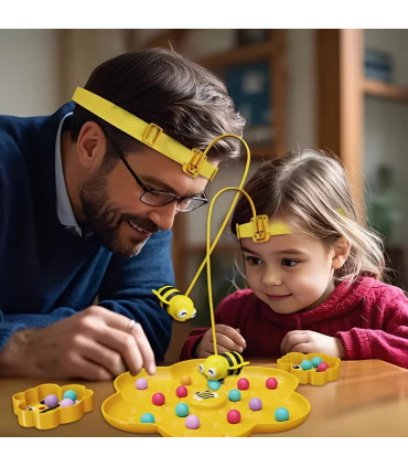 [4 Players With Box] Jouets magnétiques abeille pour enfants, jeu de société, Puzzle, jouets de