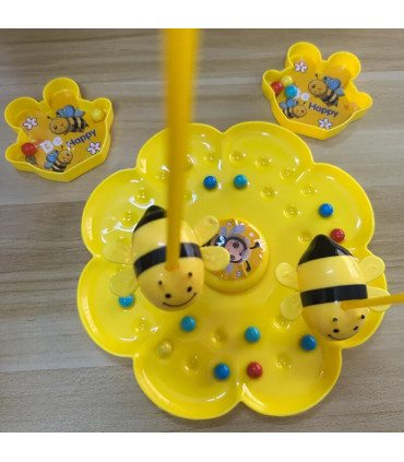 [4 Players No Box] Jouets magnétiques abeille pour enfants, jeu de société, Puzzle, jouets de p