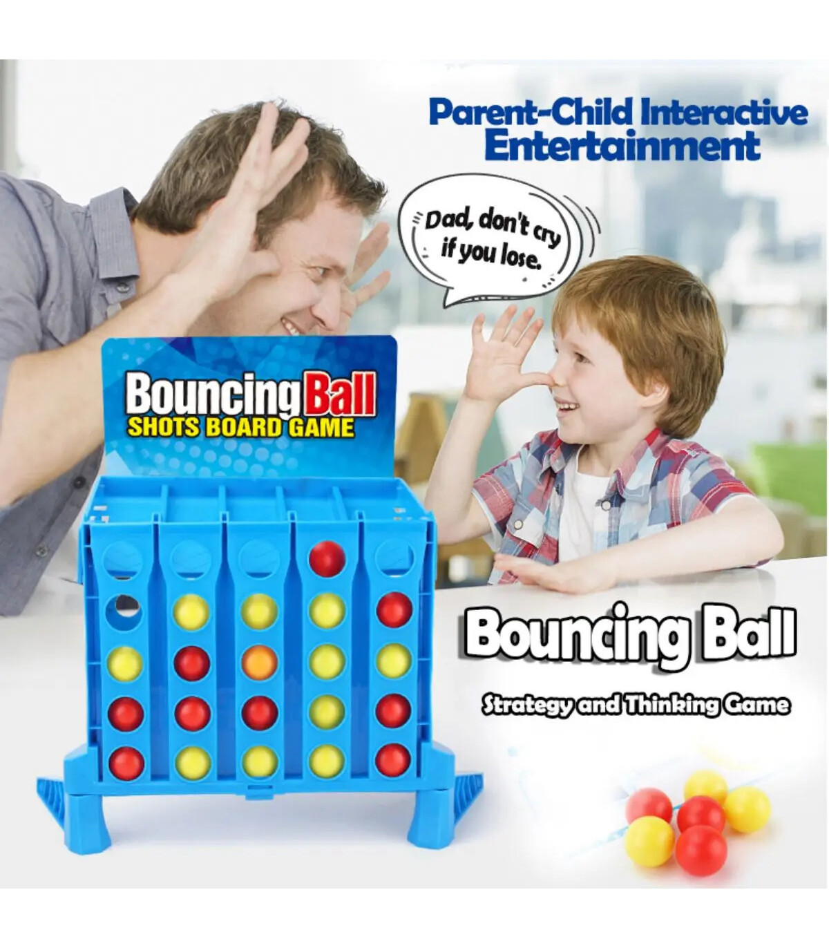 [Small] Jeu de société de boules rebondissantes pour enfants, jeu de table d\'interaction parent