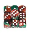 Mischen Sie den Farbeffekt 12mm D6 Doppelwürfel für das Brettspiel, das j