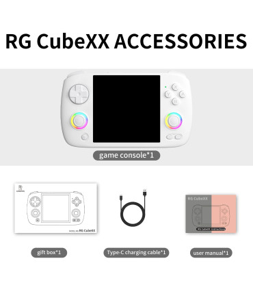 White anberalfred-console RG CubeX 128G vue de face