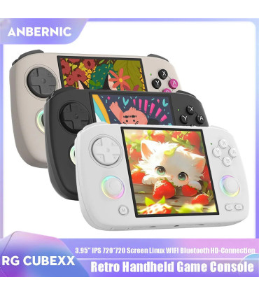 Console portable rétro vue de face écran 3.95 pouces