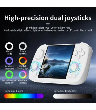 [Gray 128G] ANBERAlfred-Console de jeu vidéo rétro RG CubeXX, console de jeu, déterminer, écran