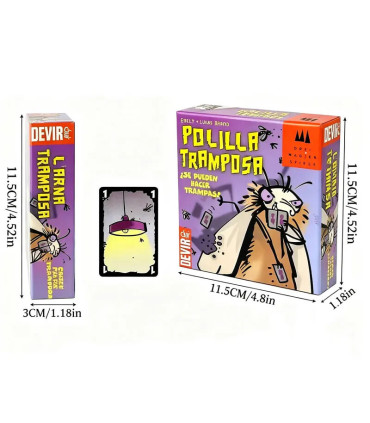 [A set] Jeu de cartes de table Moth, cafard Royal, tricheurage, devir, jeu de stratégie, jeu de