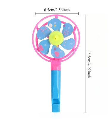 [12pcs] 12 pièces en plastique bonbons coloré moulin à vent jouet sifflet moulin à vent jeu fêt