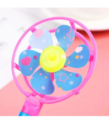 [12pcs] 12 pièces en plastique bonbons coloré moulin à vent jouet sifflet moulin à vent jeu fêt
