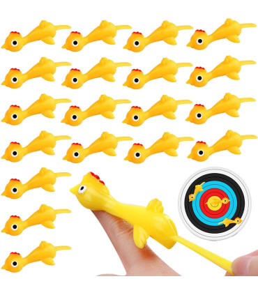 [20pcs A] Catapulte à doigt de poulet mignon, jouets pour enfants, cadeaux de fête d\'anniversai