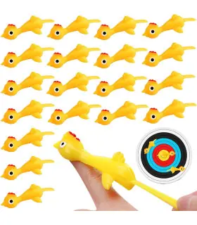 [10pcs A] Catapulte à doigt de poulet mignon, jouets pour enfants, cadeaux de fête d\'anniversai