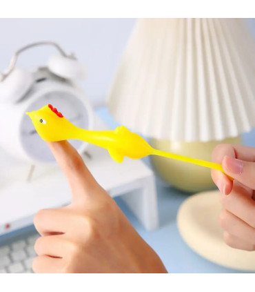 [10pcs A] Catapulte à doigt de poulet mignon, jouets pour enfants, cadeaux de fête d\'anniversai