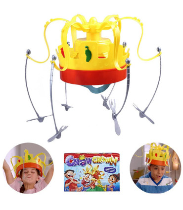 [1pc] Chow Crown Food Hat Funny Trick Party Bubble Crab party prop jeu jouet jeux d\'interaction