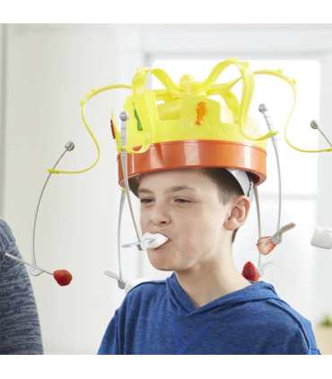 [1pc] Chow Crown Food Hat Funny Trick Party Bubble Crab party prop jeu jouet jeux d\'interaction