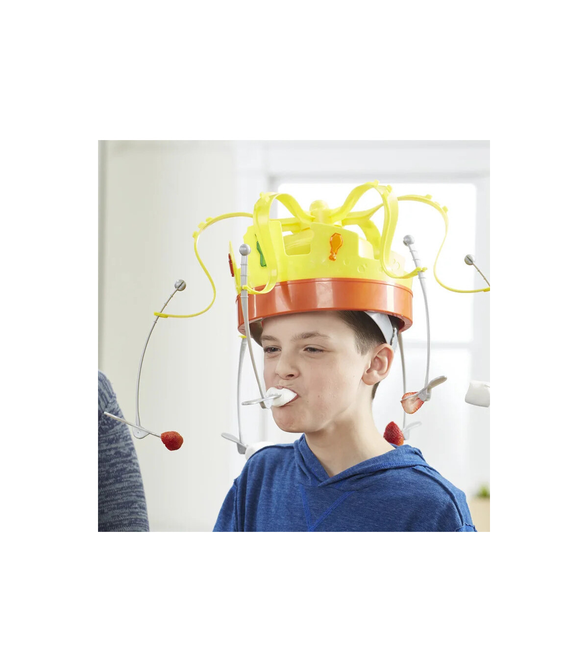 [1pc] Chow Crown Food Hat Funny Trick Party Bubble Crab party prop jeu jouet jeux d\'interaction