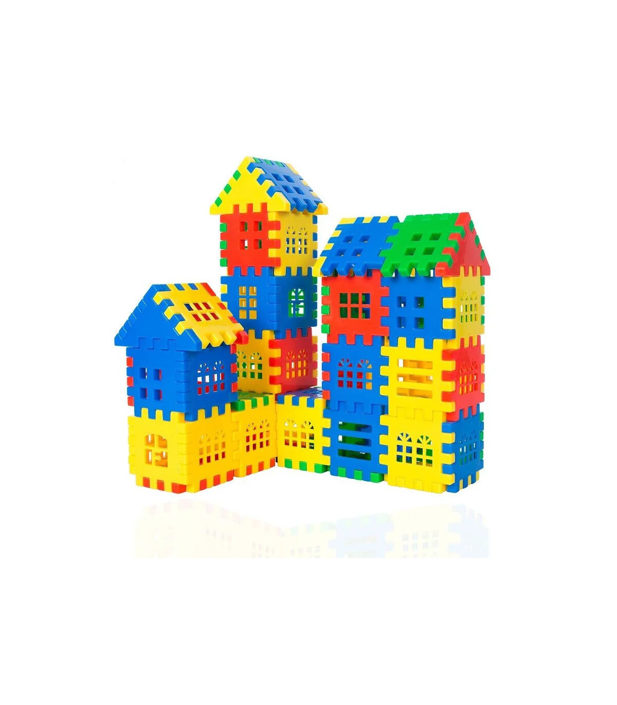 [100pcs] Jeux de Puzzle 3D, Cubes, jouets pour enfants, blocs de construction en bois, jouet éd