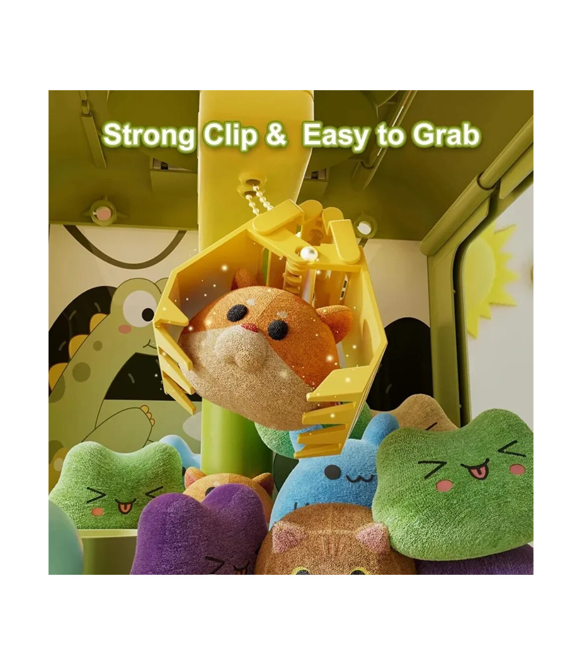 [33404-Rabbit] Jouet de machine à griffes de dinosaure pour enfants, mini jeu de receveur d\'arc