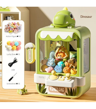 [33404-Dinosaur] Jouet de machine à griffes de dinosaure pour enfants, mini jeu de receveur d\'a