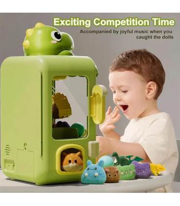 [33404-Dinosaur] Jouet de machine à griffes de dinosaure pour enfants, mini jeu de receveur d\'a