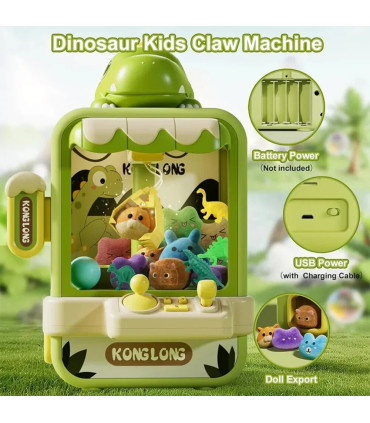[33404-Dinosaur] Jouet de machine à griffes de dinosaure pour enfants, mini jeu de receveur d\'a
