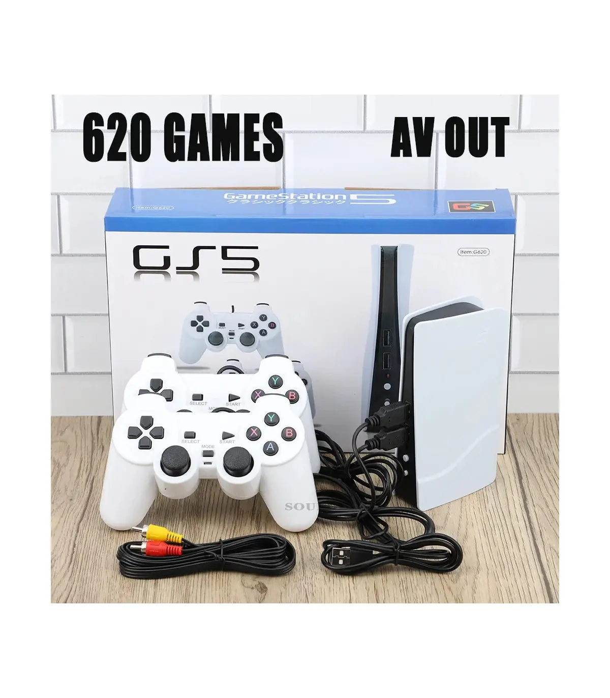 [G620 Game Conosle] Console de jeu vidéo GS5 Pro G620 pour enfants, 620 jeux classiques, consol