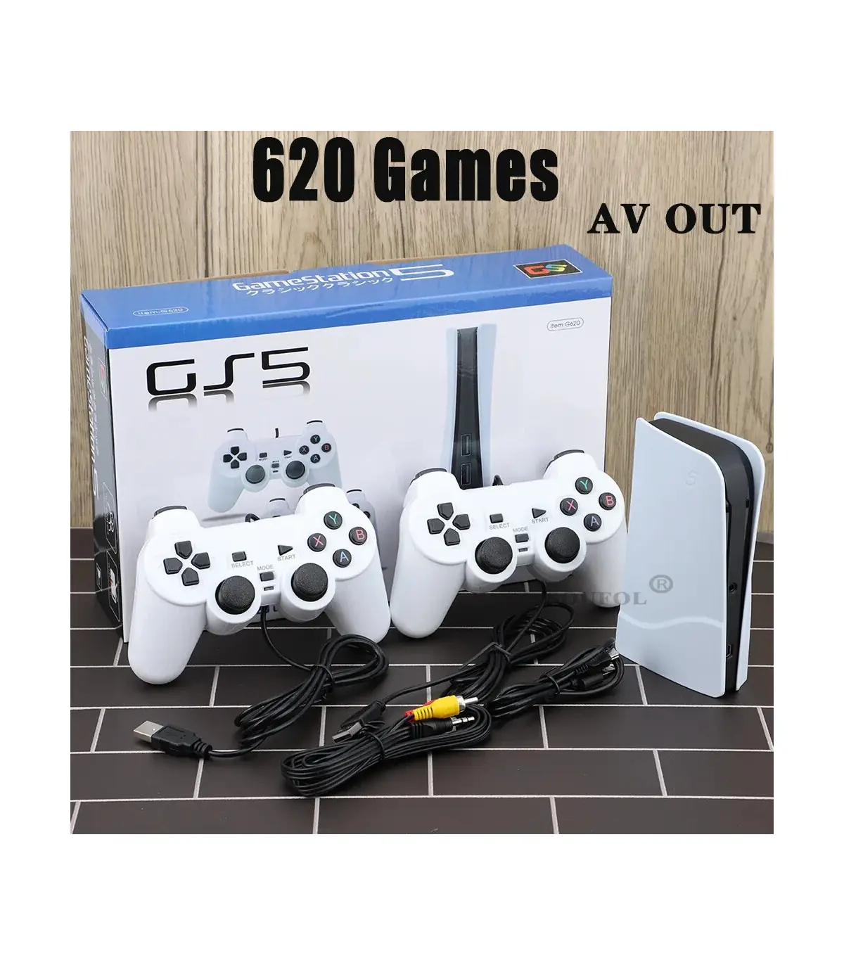 [G620 Game Conosle] Console de jeu vidéo GS5 Pro G620 pour enfants, 620 jeux classiques, consol