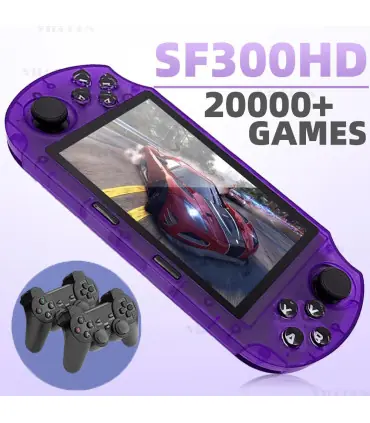 [Purple with 2p] Nouvelle Console de jeu portable SF3000HD pour Mame SFC GBA, lecteur de jeu ré