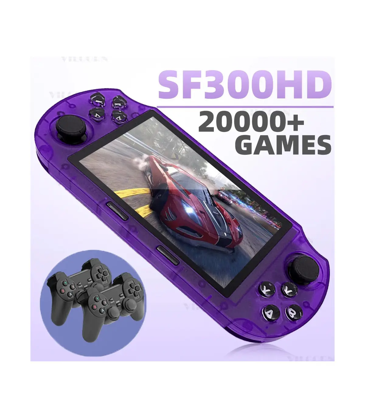 [Purple with 2p] Nouvelle Console de jeu portable SF3000HD pour Mame SFC GBA, lecteur de jeu ré