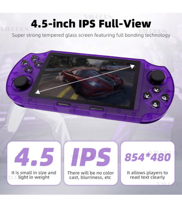 [Purple with 2p] Nouvelle Console de jeu portable SF3000HD pour Mame SFC GBA, lecteur de jeu ré