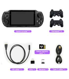 [Black with 2p] Nouvelle Console de jeu portable SF3000HD pour Mame SFC GBA, lecteur de jeu rét