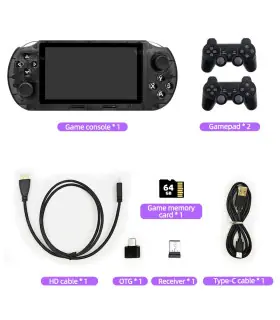 [Black with 2p] Nouvelle Console de jeu portable SF3000HD pour Mame SFC GBA, lecteur de jeu rét