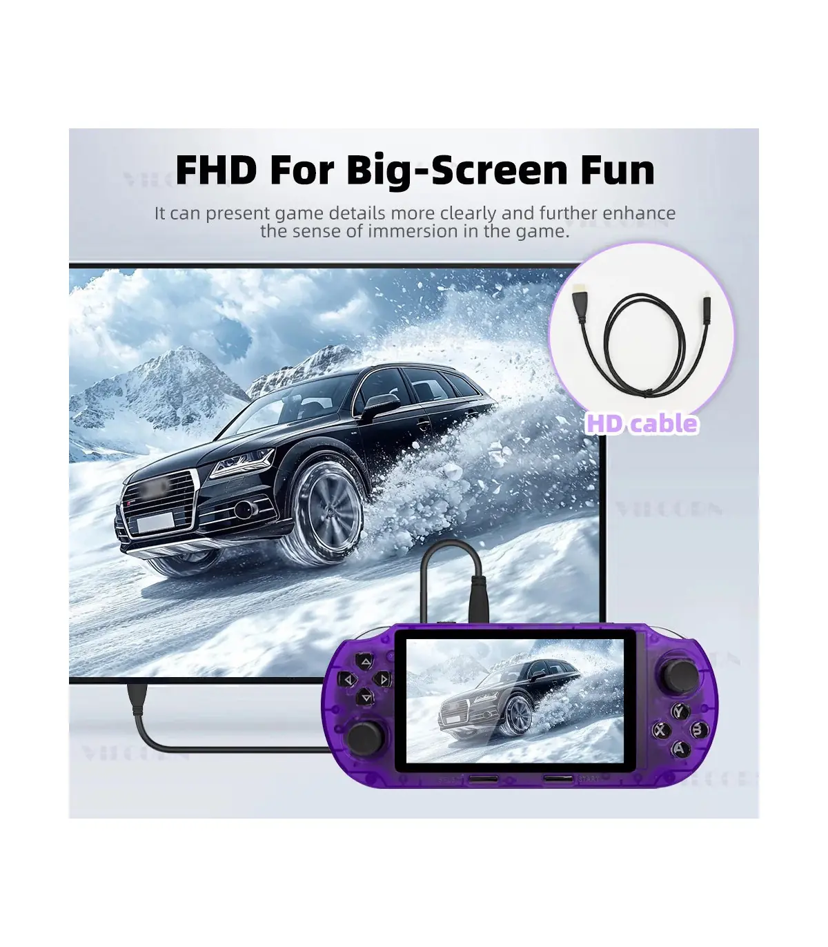 [Black with 2p] Nouvelle Console de jeu portable SF3000HD pour Mame SFC GBA, lecteur de jeu rét