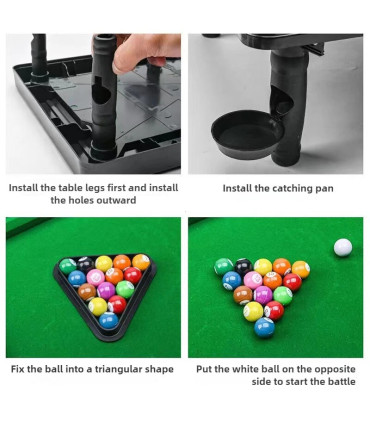 [Billiards] Table de billard pour enfants avec pieds table à billes maison en bois mini jeu de 