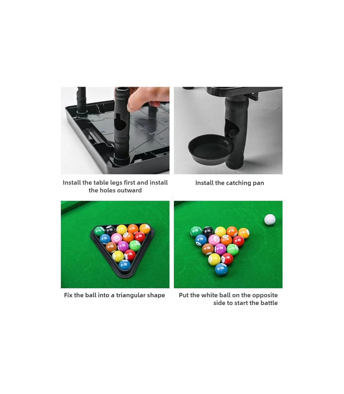 [Billiards] Table de billard pour enfants avec pieds table à billes maison en bois mini jeu de 