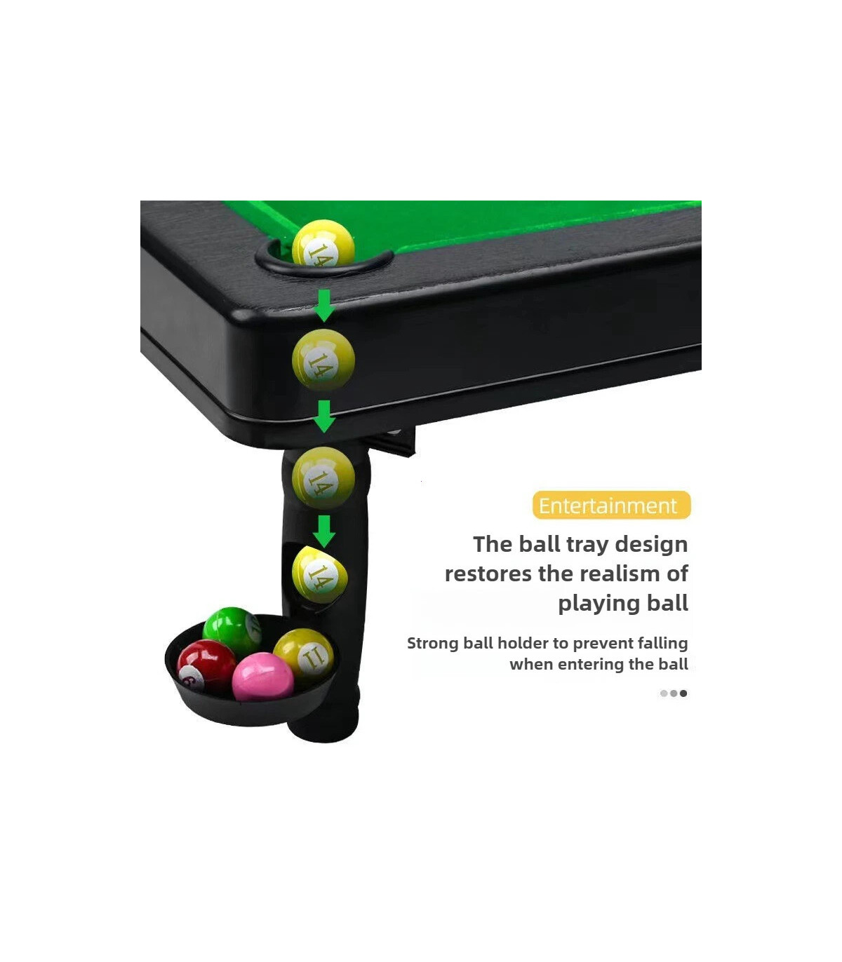 [Billiards] Table de billard pour enfants avec pieds table à billes maison en bois mini jeu de 