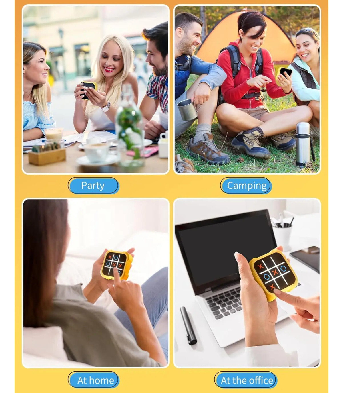 [Type2] Jeu d\'échecs Tic-Tac-Toe, jeux électroniques multifonctionnels, Puzzle Montessori, jeu 