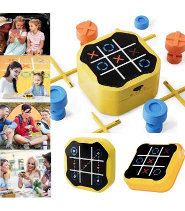 [Type1] Jeu d\'échecs Tic-Tac-Toe, jeux électroniques multifonctionnels, Puzzle Montessori, jeu 