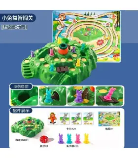 [Upgraded Version] Piège à carottes et lapin, plateau de Table, défi de jeu de défi, fête de fa