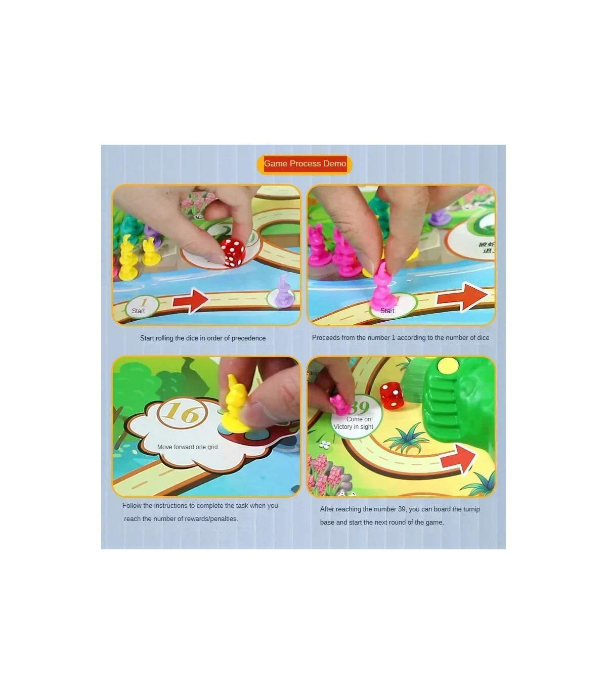 [Upgraded Version] Piège à carottes et lapin, plateau de Table, défi de jeu de défi, fête de fa