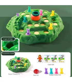 [Basic Version] Piège à carottes et lapin, plateau de Table, défi de jeu de défi, fête de famil