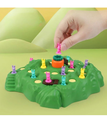 [Basic Version] Piège à carottes et lapin, plateau de Table, défi de jeu de défi, fête de famil