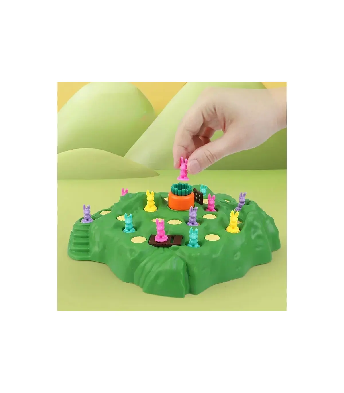 [Basic Version] Piège à carottes et lapin, plateau de Table, défi de jeu de défi, fête de famil