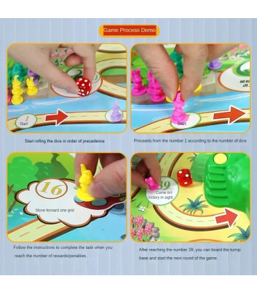 [Basic Version] Piège à carottes et lapin, plateau de Table, défi de jeu de défi, fête de famil