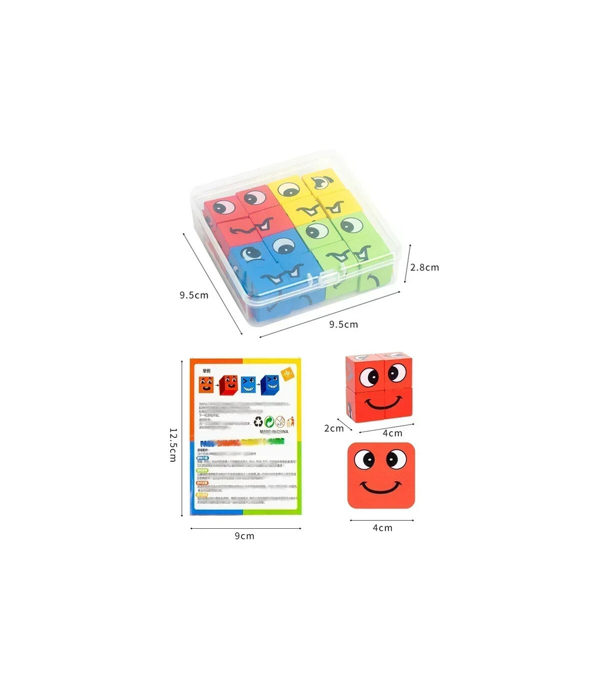 Bell puzzle expression - cube Montessori interactif