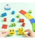 [No Bell] Puzzle d\'expression de changement de visage pour enfants, blocs de construction, Cube