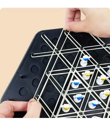 [Triangle Chess A] JOTriangle-Jeu explorez ecs pour enfants, bande élastique, puzzle de géométr