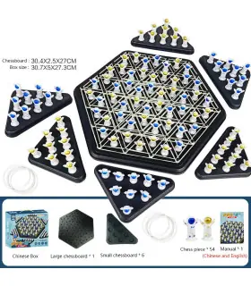 [Astronaut Chess] JOTriangle-Jeu explorez ecs pour enfants, bande élastique, puzzle de géométri