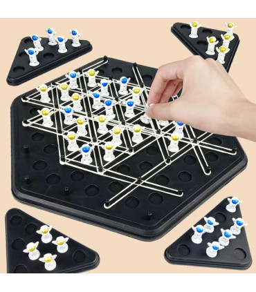 [Astronaut Chess] JOTriangle-Jeu explorez ecs pour enfants, bande élastique, puzzle de géométri