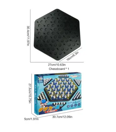 [Triangle Chess B] JOTriangle-Jeu explorez ecs pour enfants, bande élastique, puzzle de géométr