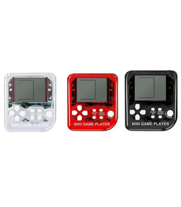 [3Pcs MixedA 1Pcs] Porte-clés de poche portable pour enfants, mini machine de jeu classique, co