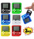 [3Pcs MixedD 3Pcs] Porte-clés de poche portable pour enfants, mini machine de jeu classique, co