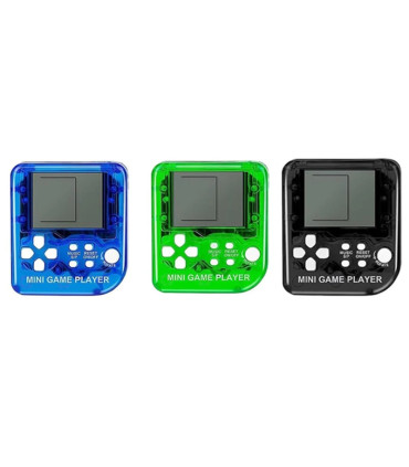 [3Pcs MixedD 1Pcs] Porte-clés de poche portable pour enfants, mini machine de jeu classique, co
