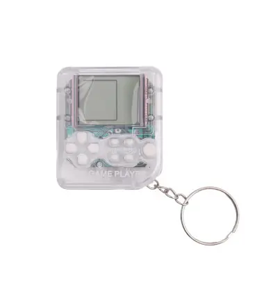 [1Pcs White 3Pcs] Porte-clés de poche portable pour enfants, mini machine de jeu classique, con